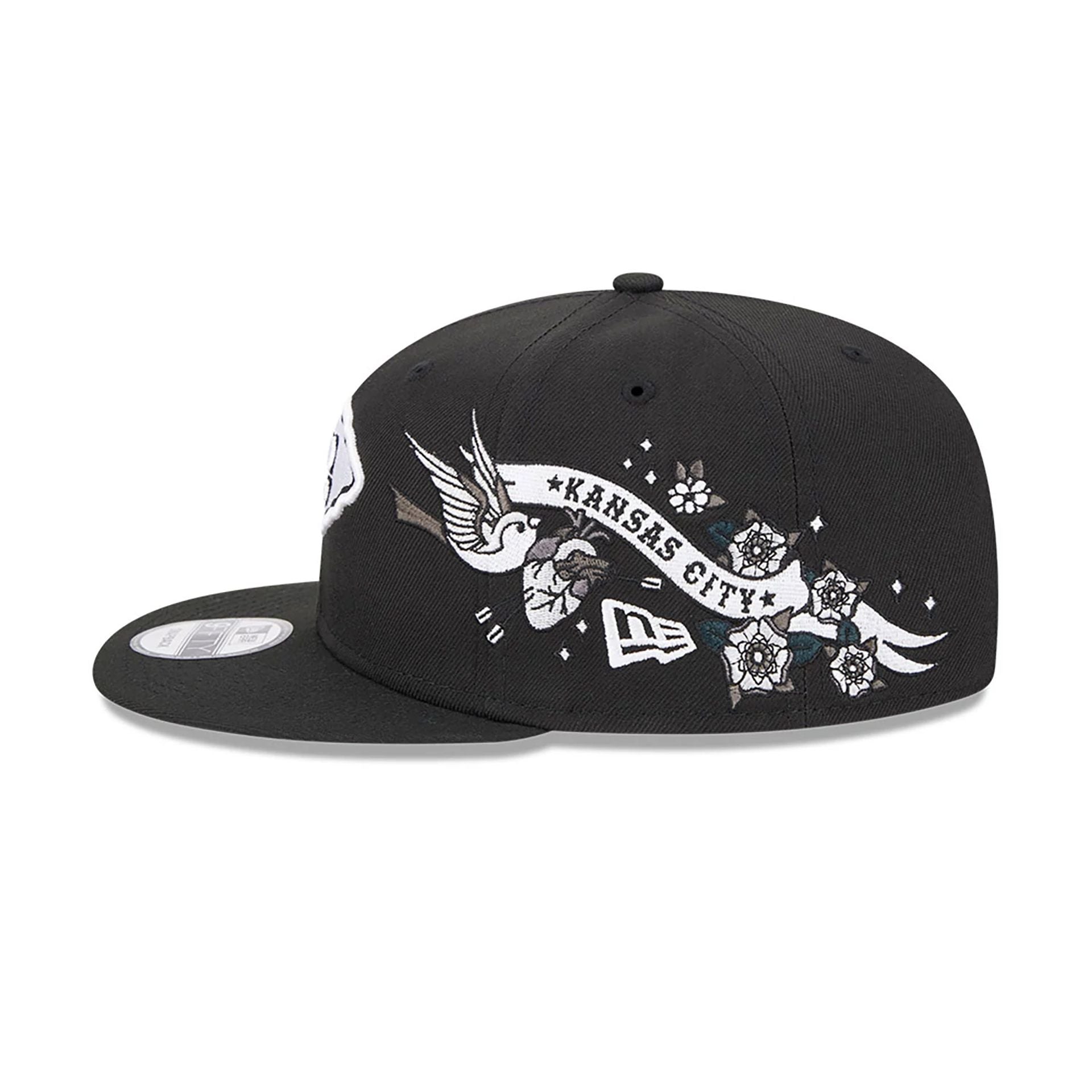 This is a Kansas City Chiefs City Art Black 9FIFTY Snapback Cap 7