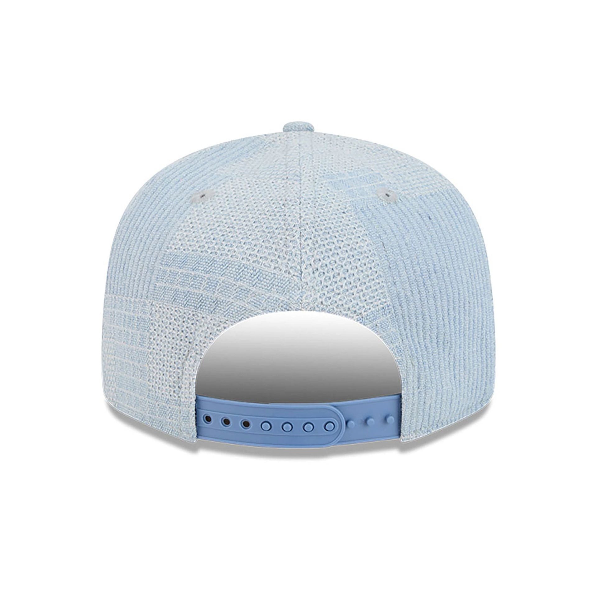 This is a LA Dodgers Denim Patchwork Open Blue 9FIFTY Snapback Cap 5