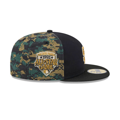 This is a San Diego Padres Digi Camo Black 59FIFTY Fitted Cap 6