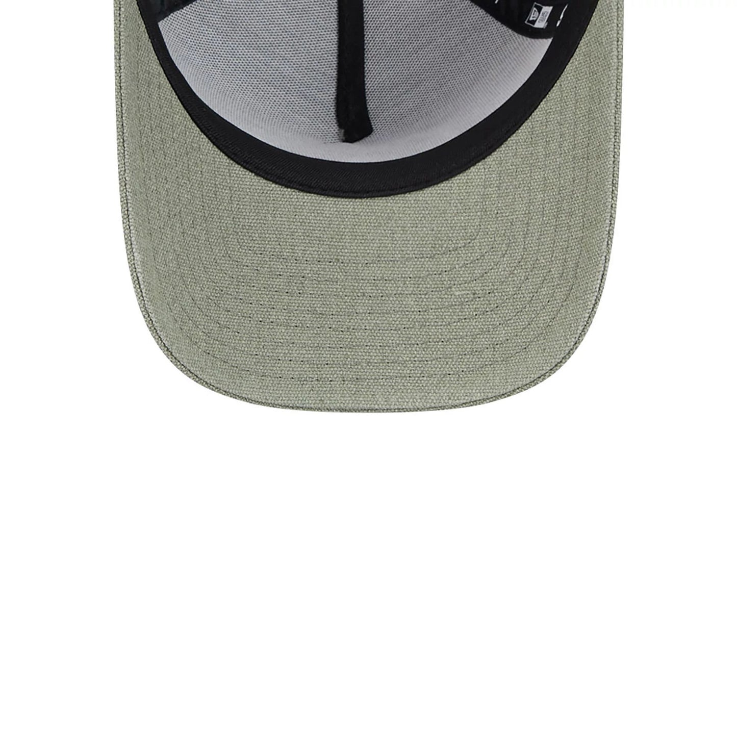 This is a LA Dodgers Logo Essentials Green 9FORTY A-Frame Adjustable Cap 2