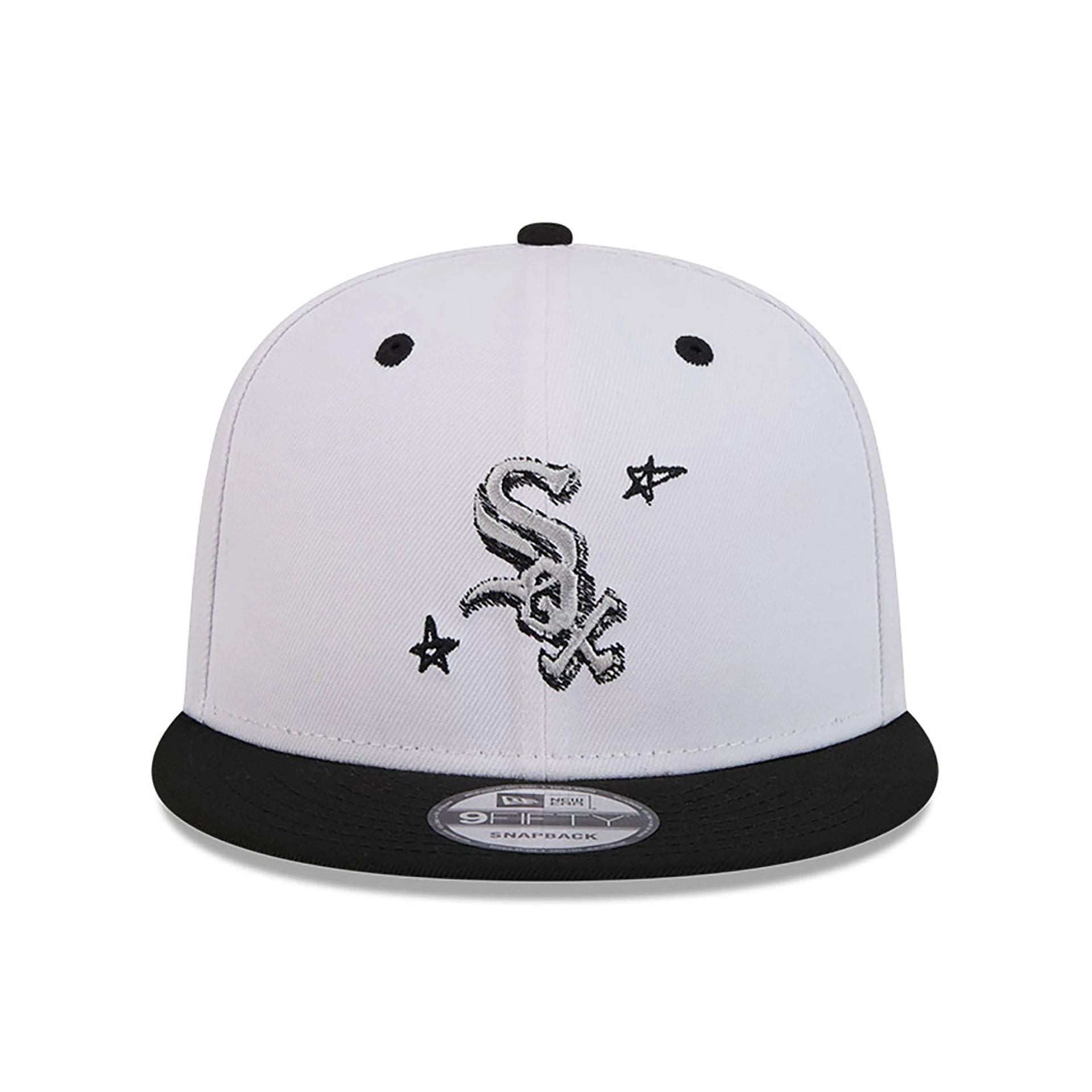 This is a Chicago White Sox Official Doodles White 9FIFTY Snapback Cap 3