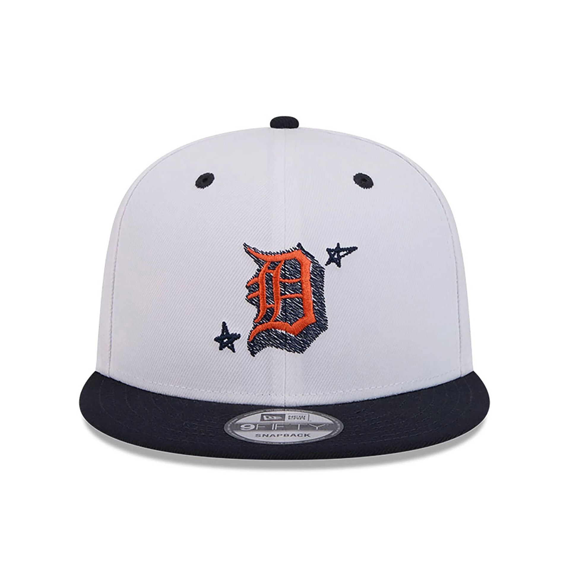 This is a Detroit Tigers Official Doodles White 9FIFTY Snapback Cap 3