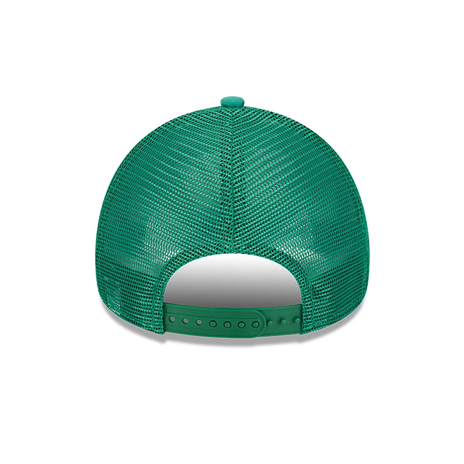 This is a Philadelphia Eagles Retro Wordmark Green 9FORTY A-Frame Trucker Adjustable Cap 5