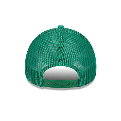 This is a Philadelphia Eagles Retro Wordmark Green 9FORTY A-Frame Trucker Adjustable Cap 5