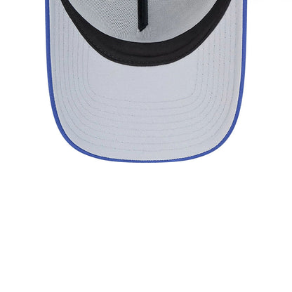 This is a LA Dodgers Retro Wordmark Blue 9FORTY A-Frame Trucker Adjustable Cap 2