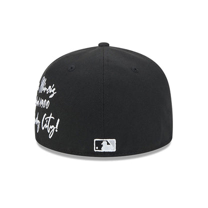 This is a Chicago White Sox Team Verbiage Black 59FIFTY Fitted Cap 5