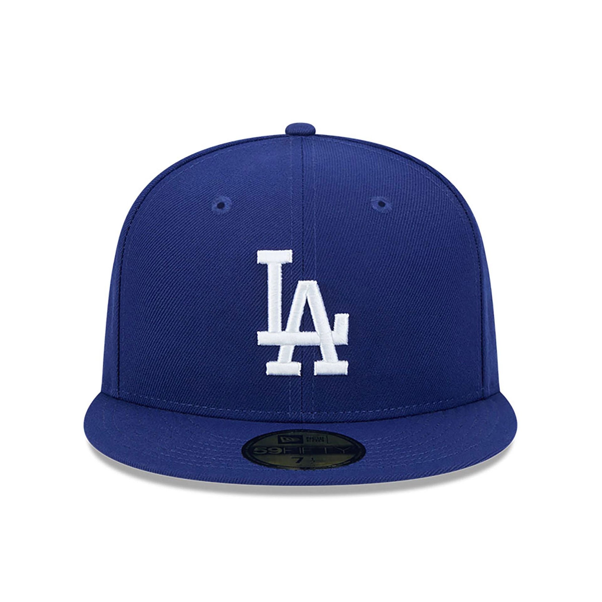 This is a LA Dodgers Team Verbiage Dark Blue 59FIFTY Fitted Cap 3