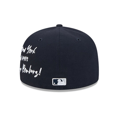 This is a New York Yankees Team Verbiage Navy 59FIFTY Fitted Cap 5