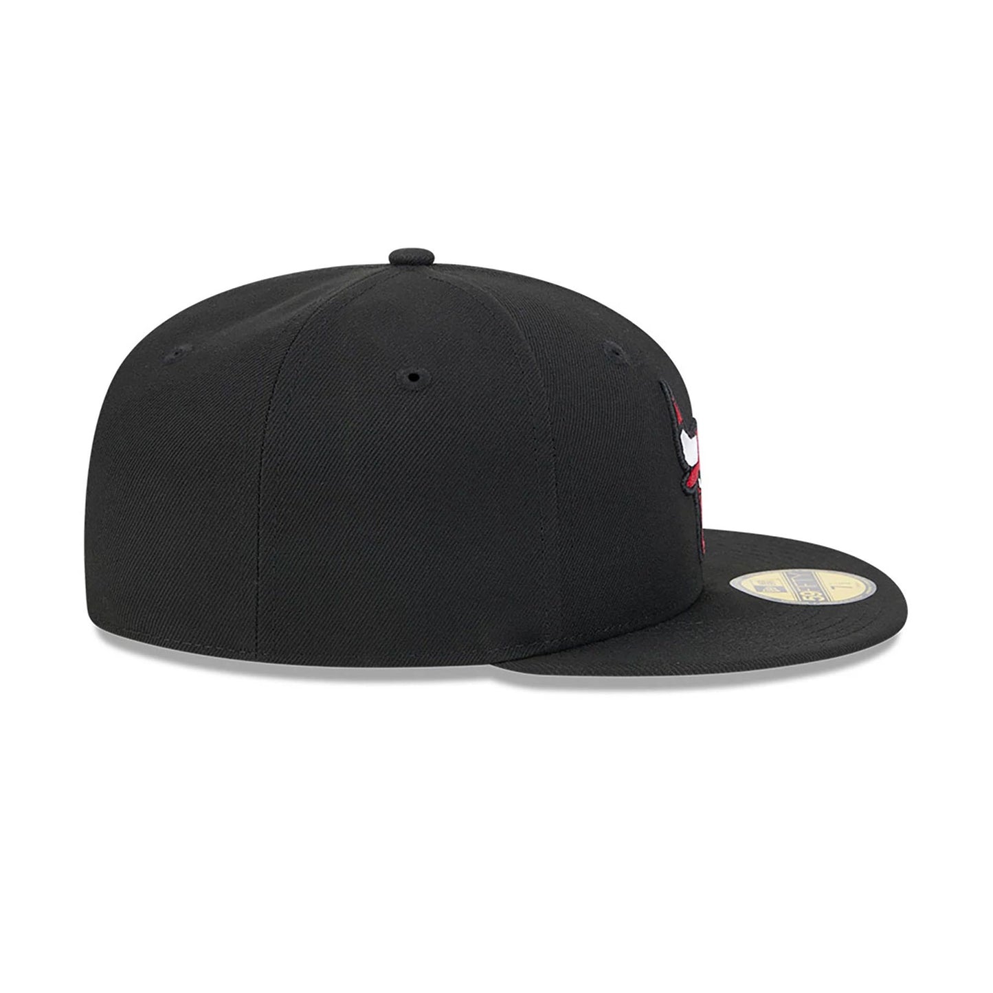 This is a Chicago Bulls Team Verbiage Black 59FIFTY Fitted Cap 5