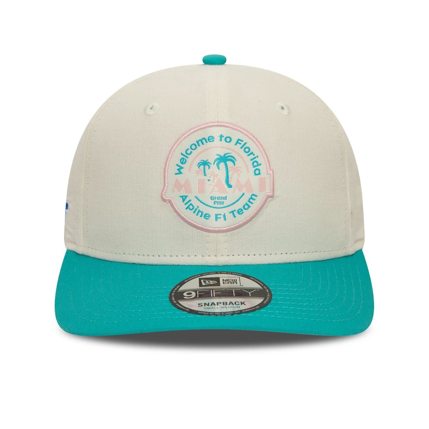 This is a Alpine Racing Miami Race Special White 9FIFTY Original Fit Snapback Cap 5