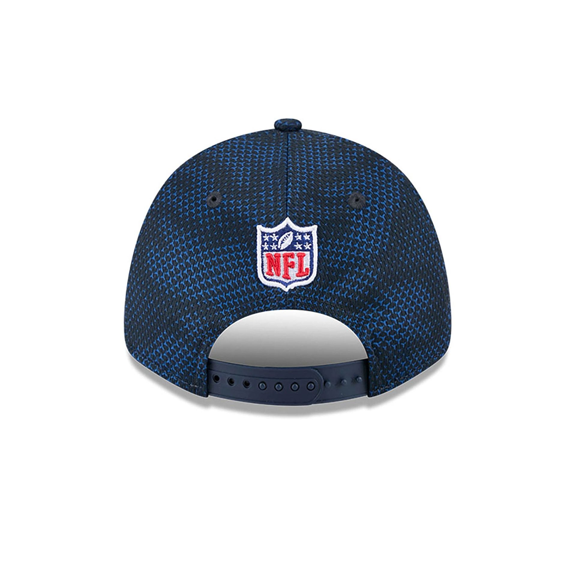 This is a Houston Texans NFL Sideline Navy 9FORTY Stretch Snap Cap 4