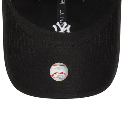 This is a New York Yankees Mini Logo Black 9TWENTY Adjustable Cap 5