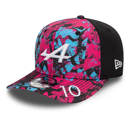 This is a Alpine Racing Pierre Gasly Silverstone Race Special Black 9FIFTY Snapback Cap 4