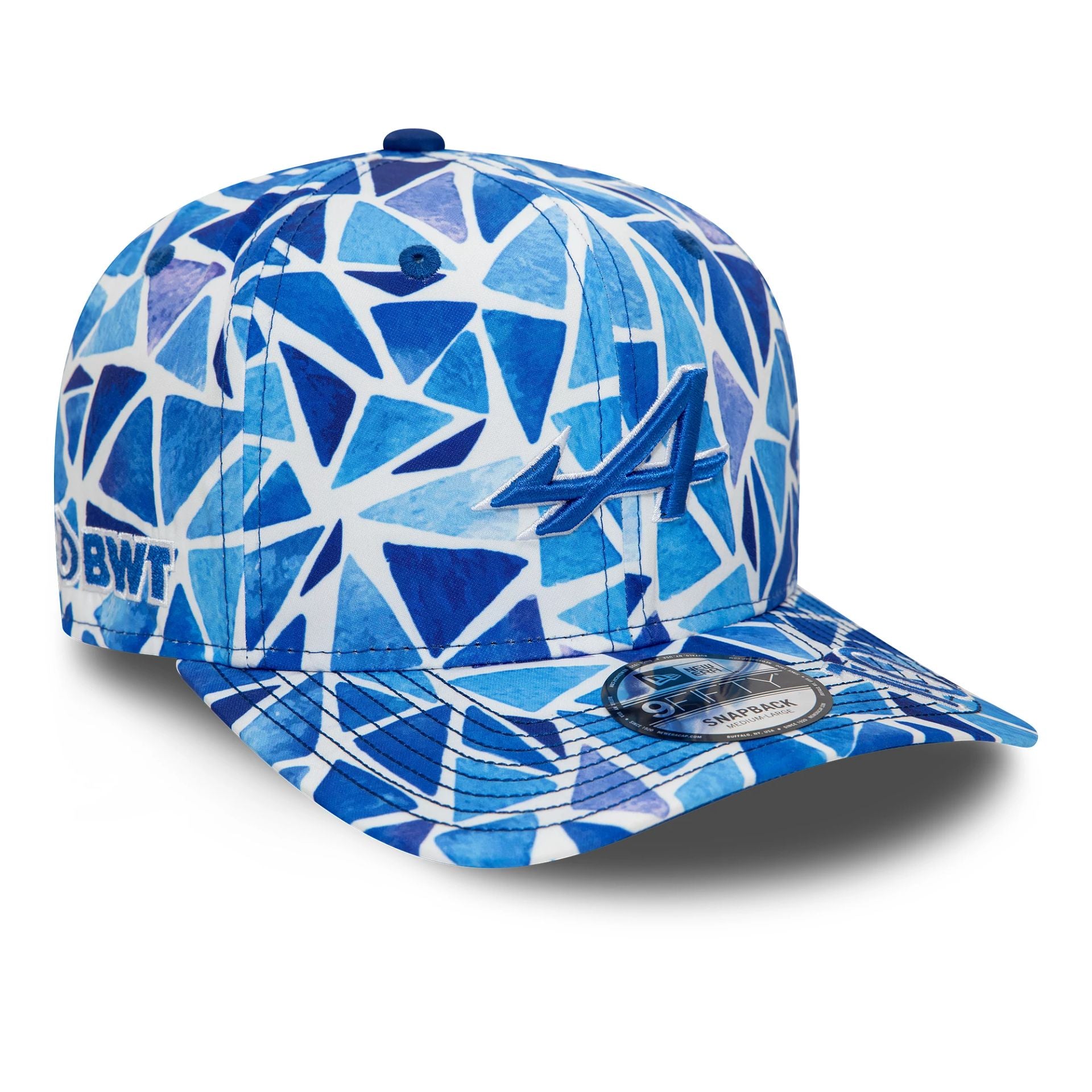 This is a Alpine Racing Pierre Gasly Barcelona Blue 9FIFTY Snapback Cap 2