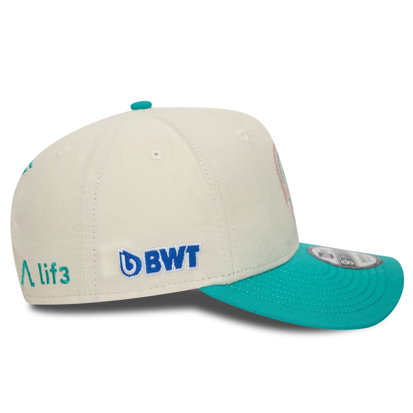 This is a Alpine Racing Pierre Gasly Miami Race Special White 9FIFTY Original Fit Snapback Cap 6