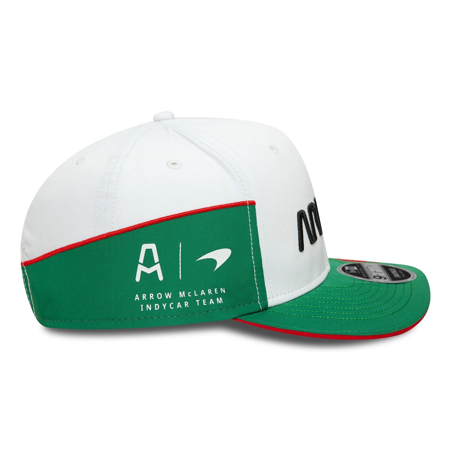 This is a McLaren Racing Arrow Indycar Patricio O'Ward White 9FIFTY Original Fit Snapback Cap 6