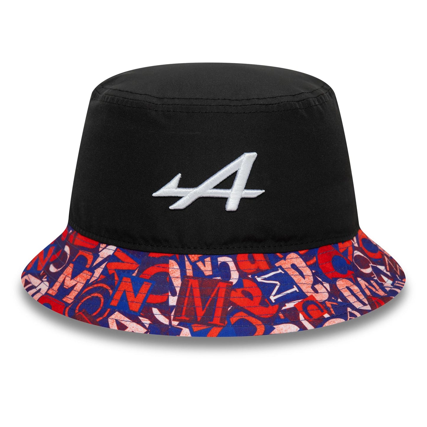 This is a Alpine Racing Monaco Race Special Black Bucket Hat 2