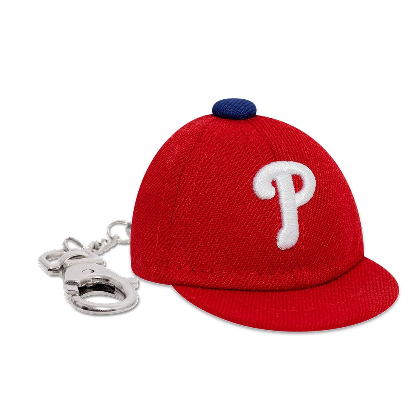 This is a Philadelphia Phillies MLB Mini Cap Red Key Chain 1