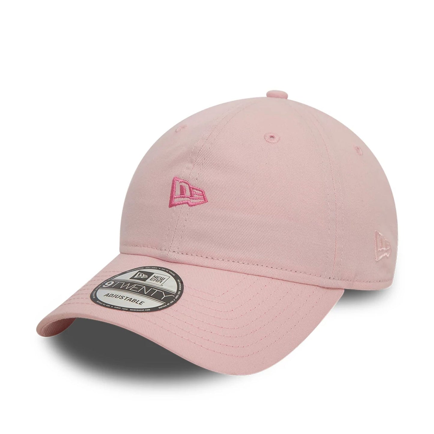 This is a New Era Pastel Washed Pink 9TWENTY Adjustable Cap 1