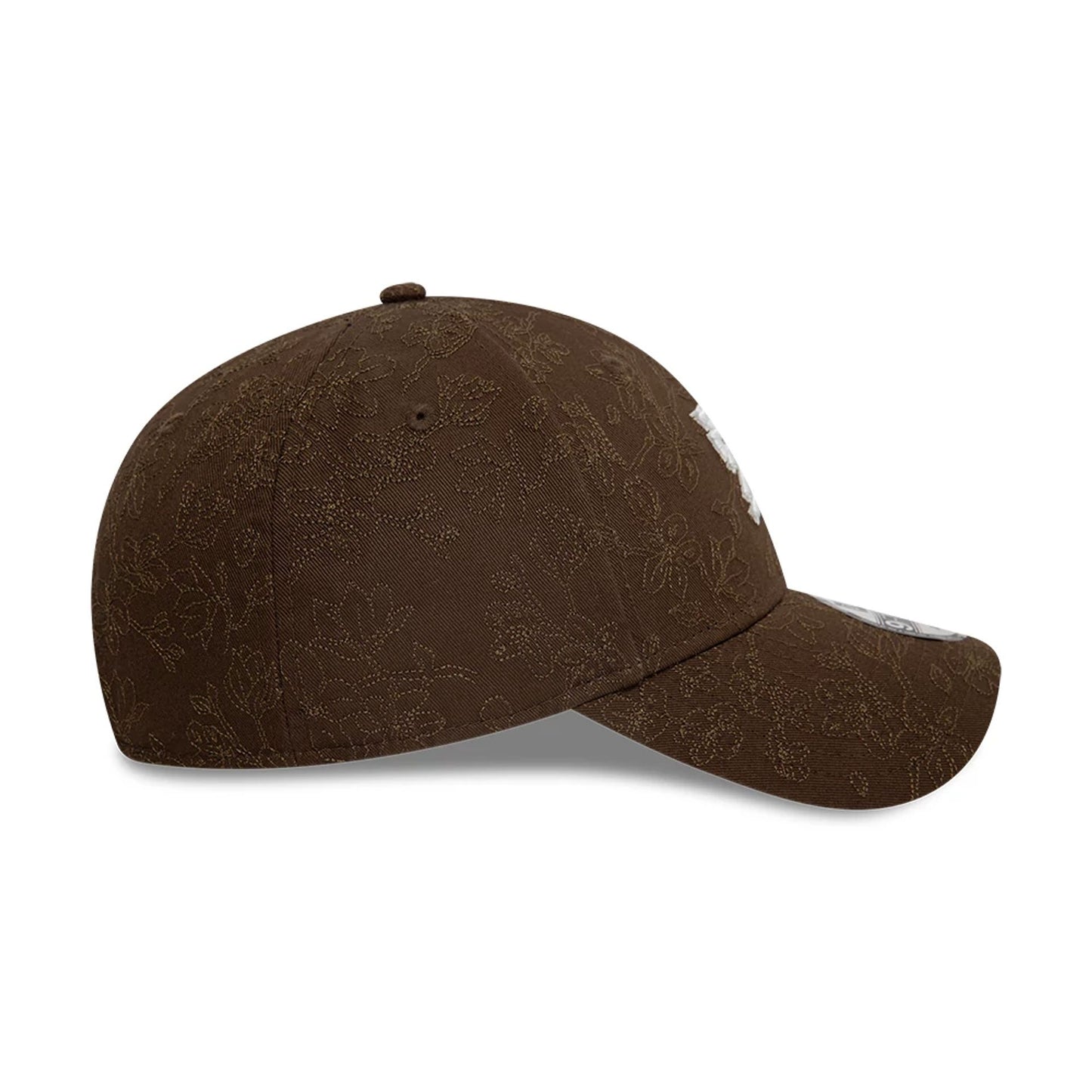 This is a New Era Cherry Blossom Love Dark Brown 9FORTY Adjustable Cap 2