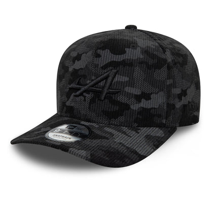 This is a Alpine Racing Camo Cord Black 9FIFTY Snapback Cap 4