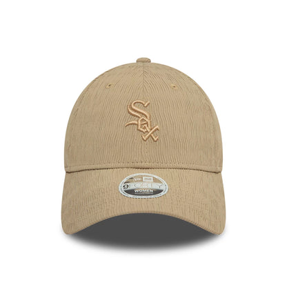 This is a Chicago White Sox Womens Ruching Light Beige 9FORTY Adjustable Cap 3