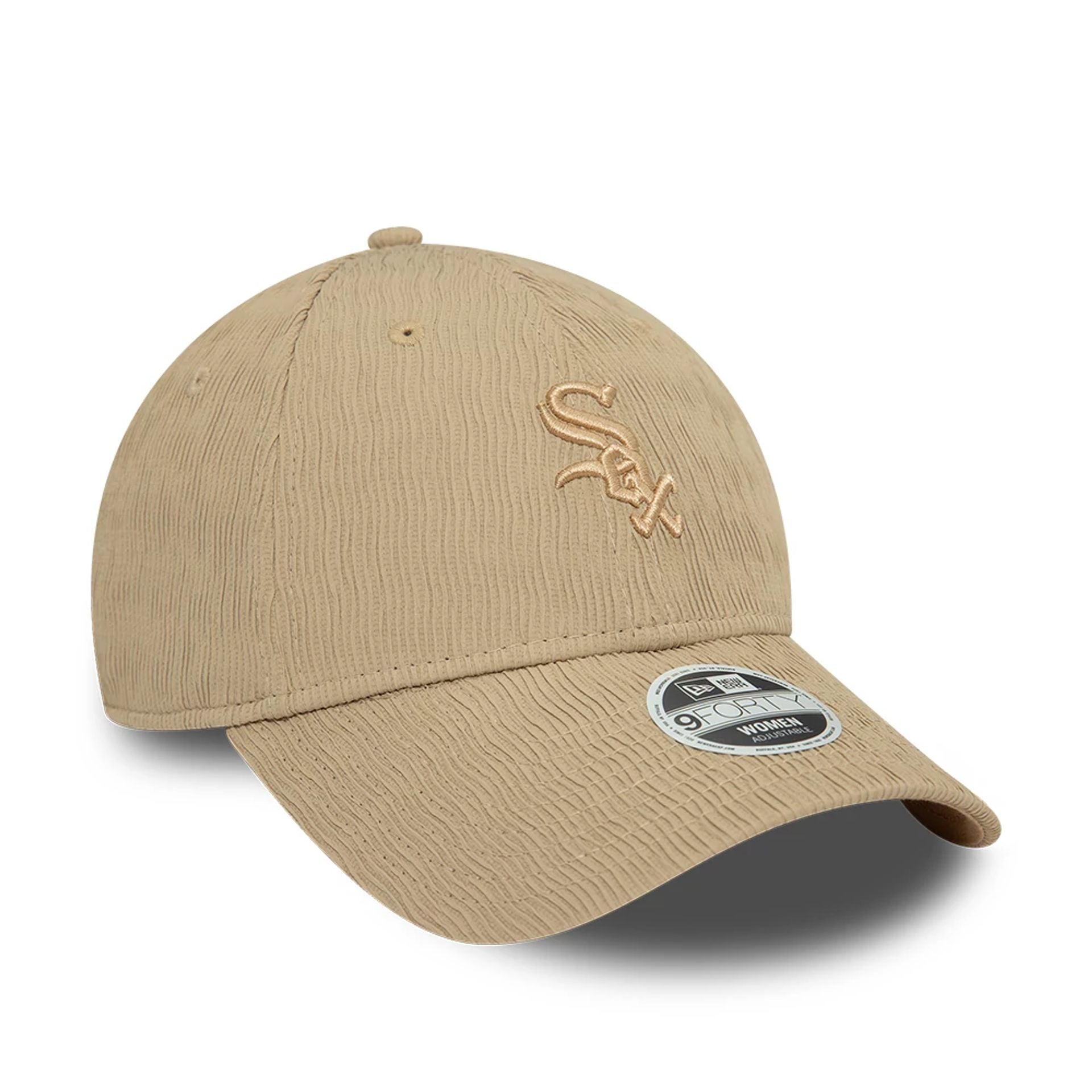 This is a Chicago White Sox Womens Ruching Light Beige 9FORTY Adjustable Cap 2