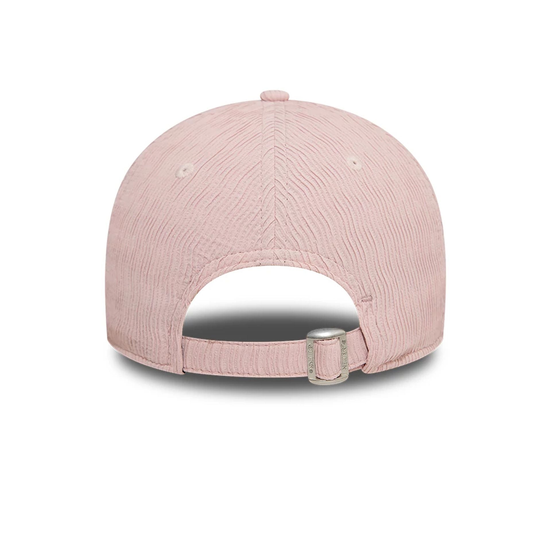 This is a LA Dodgers Womens Ruching Pastel Pink 9FORTY Adjustable Cap 4