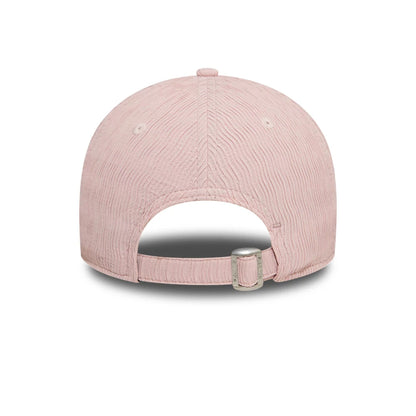 This is a LA Dodgers Womens Ruching Pastel Pink 9FORTY Adjustable Cap 4