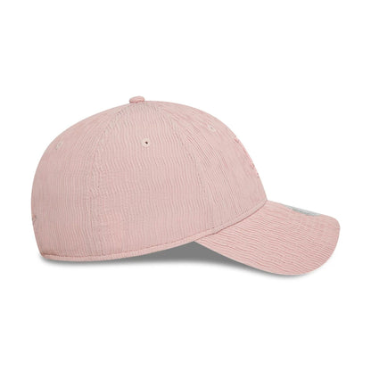 This is a LA Dodgers Womens Ruching Pastel Pink 9FORTY Adjustable Cap 7