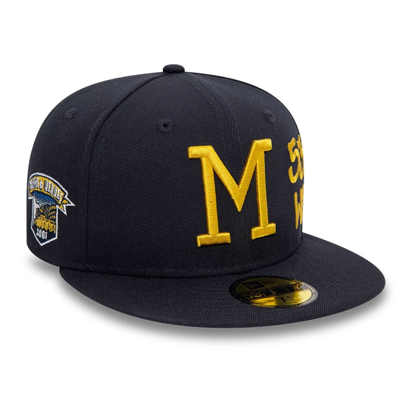 This is a Milwaukee Brewers MLB Stadium Navy 59FIFTY Fitted Cap 2