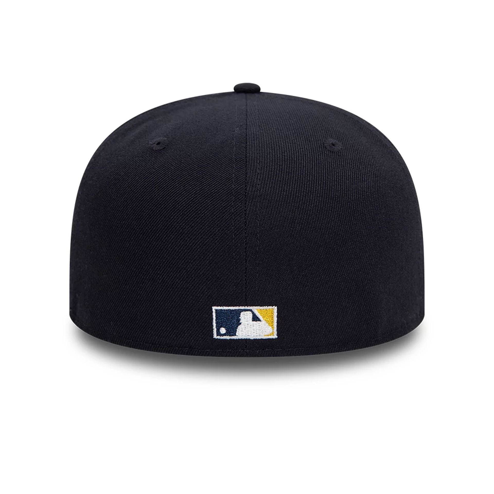 This is a Milwaukee Brewers MLB Stadium Navy 59FIFTY Fitted Cap 4