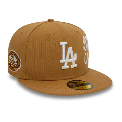 This is a LA Dodgers MLB Stadium Brown 59FIFTY Fitted Cap 2