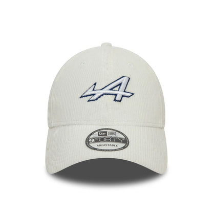 This is a Alpine Racing A290 Beta Cord White 9FORTY Adjustable Cap 3