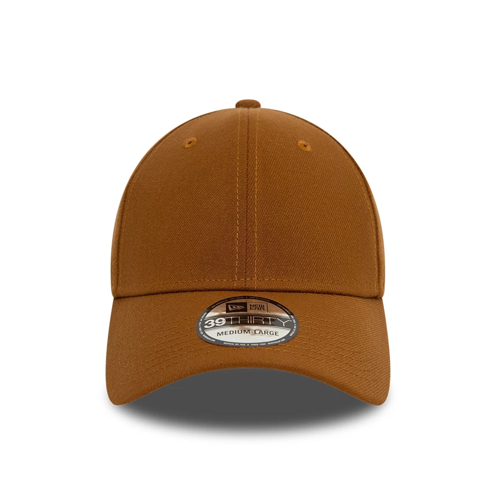 This is a New Era Flagged Essential Brown 39THIRTY Stretch Fit Cap 2