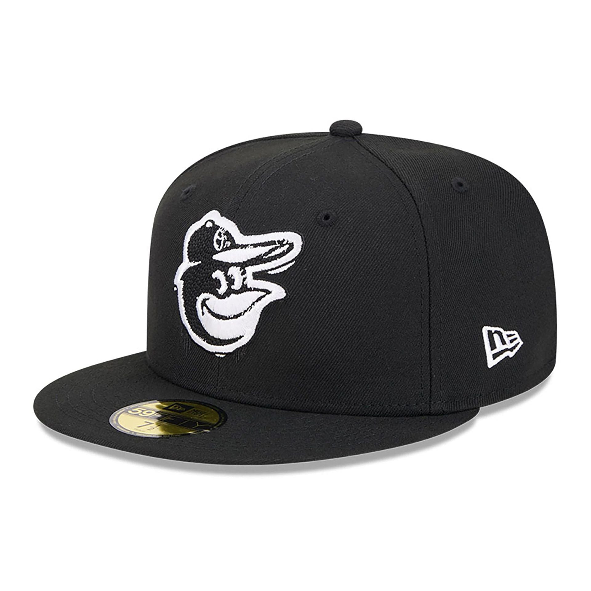 This is a Baltimore Orioles MLB Hi Vis Doodles Black 59FIFTY Fitted Cap 4