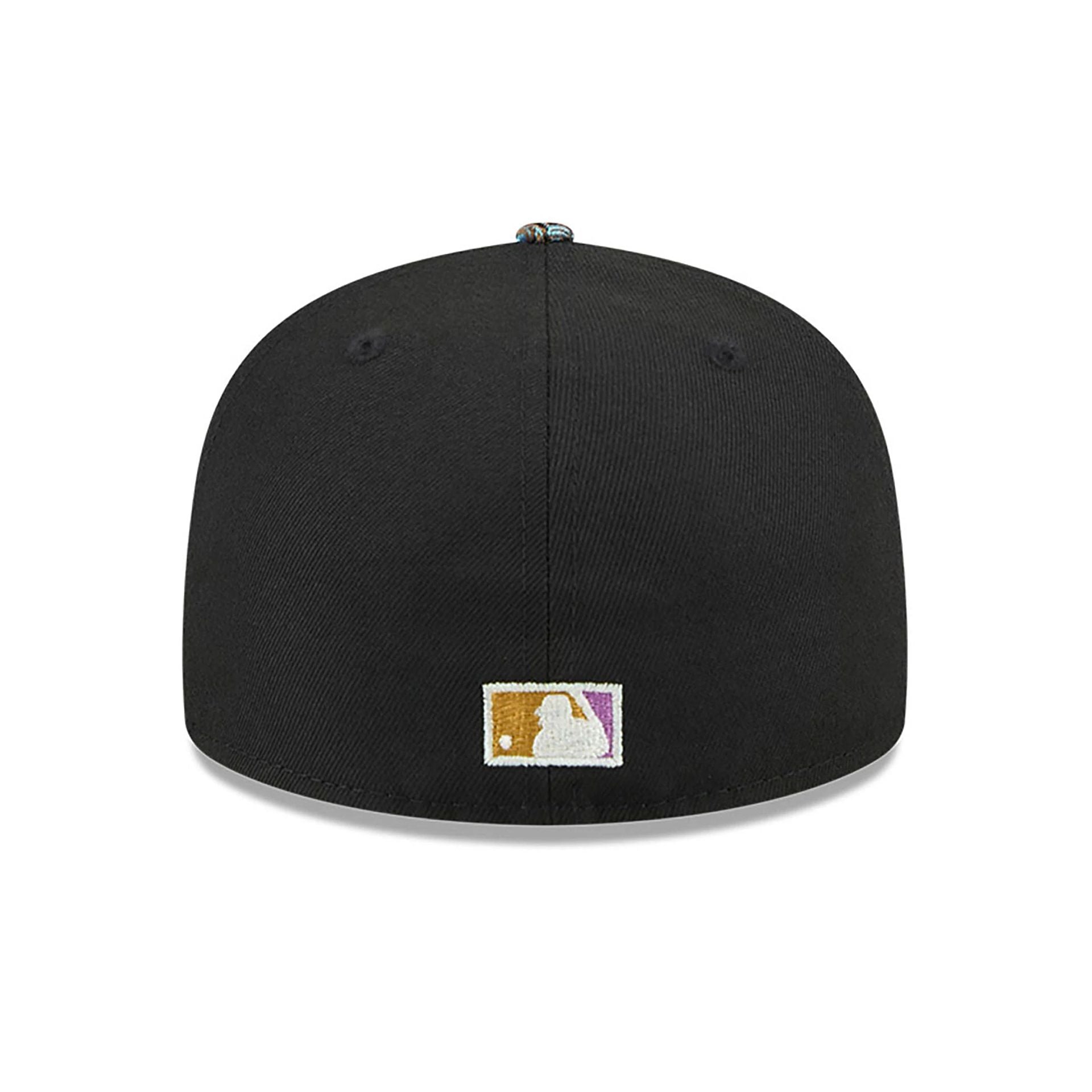 This is a Arizona Diamondbacks Jacquard Visor Black 59FIFTY Fitted Cap 5