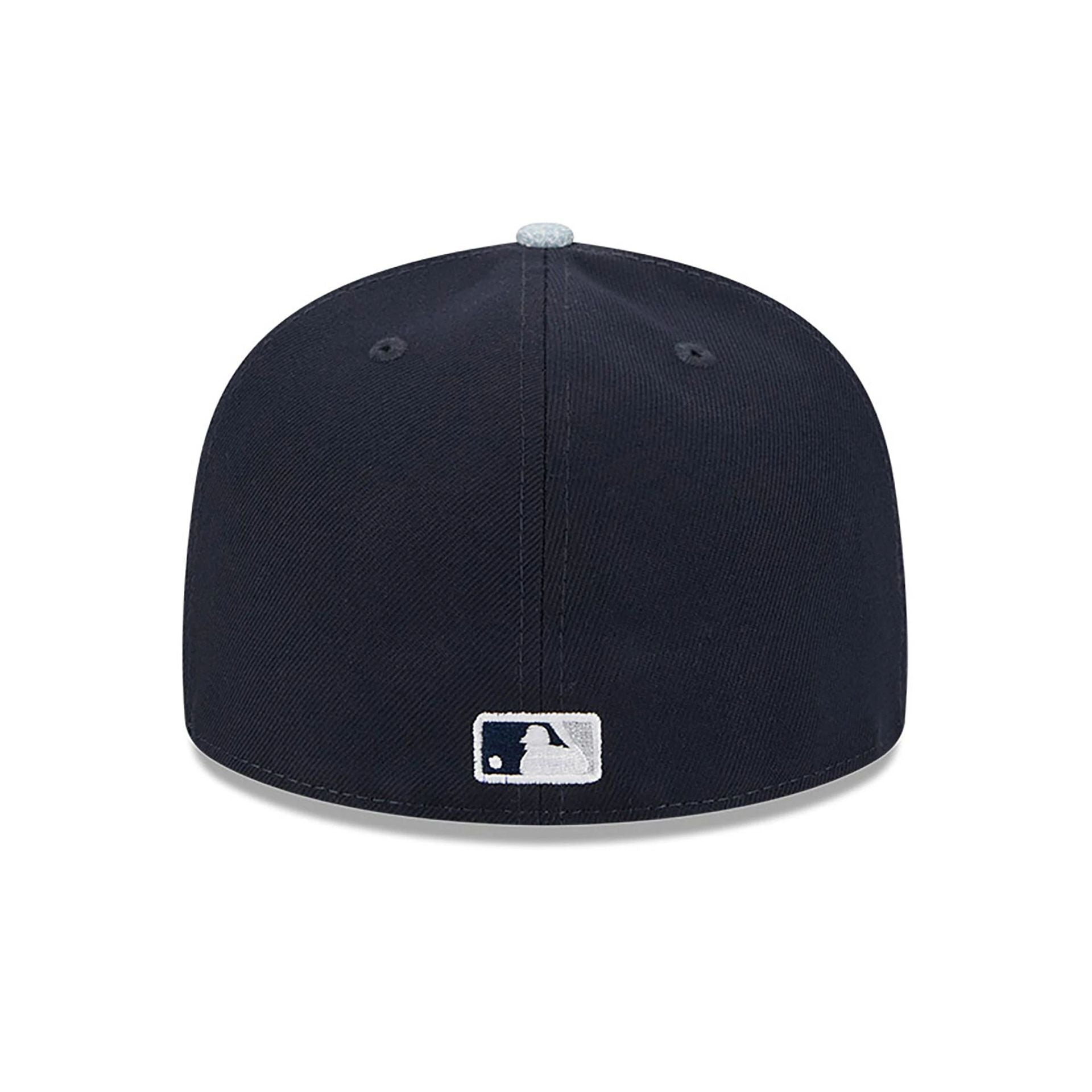 This is a New York Yankees Patch Denim Navy 59FIFTY Fitted Cap 5