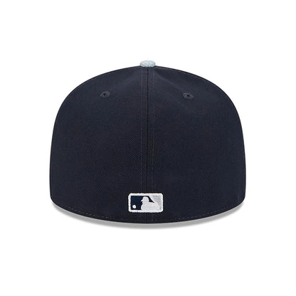 This is a New York Yankees Patch Denim Navy 59FIFTY Fitted Cap 5