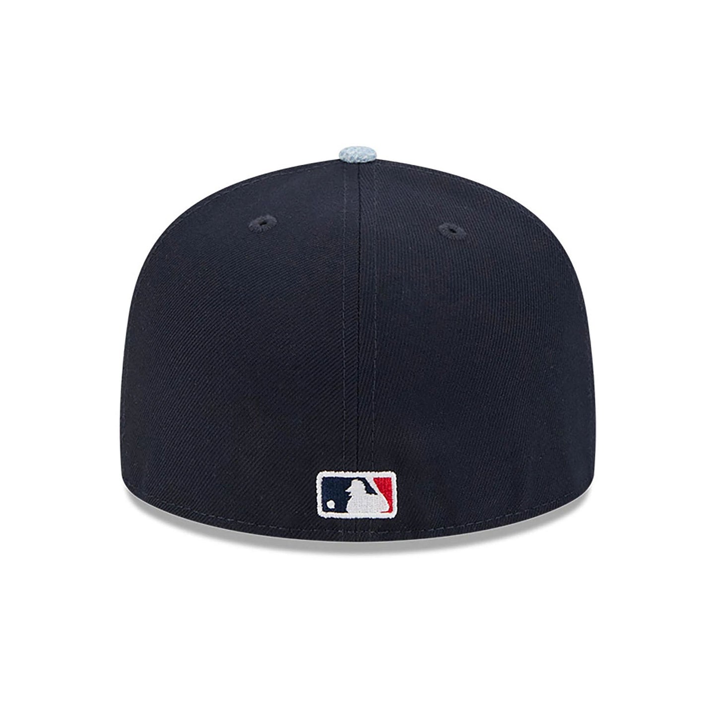 This is a Atlanta Braves Patch Denim Navy 59FIFTY Fitted Cap 5