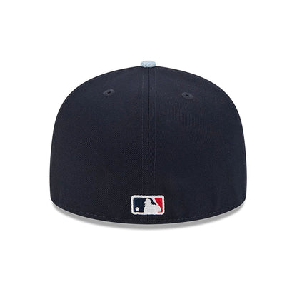 This is a Atlanta Braves Patch Denim Navy 59FIFTY Fitted Cap 5