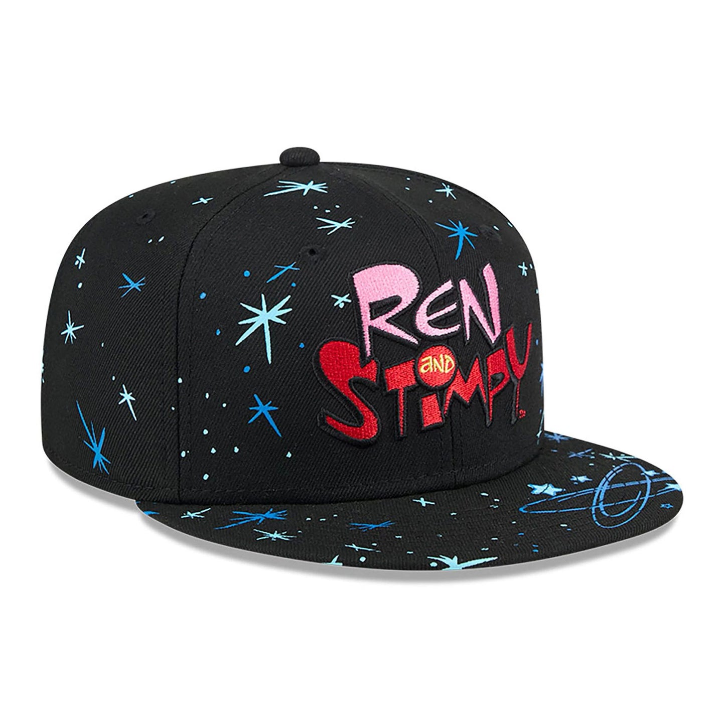 This is a Ren And Stimpy Black 59FIFTY Fitted Cap 4