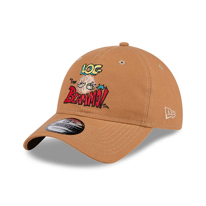 This is a Ren And Stimpy Log From Blammo Beige 9TWENTY Adjustable Cap 1