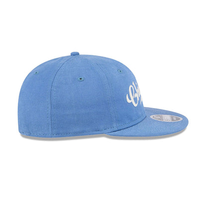 This is a Chicago Cubs Vintage Blue Retro Crown 9FIFTY Strapback Cap 5