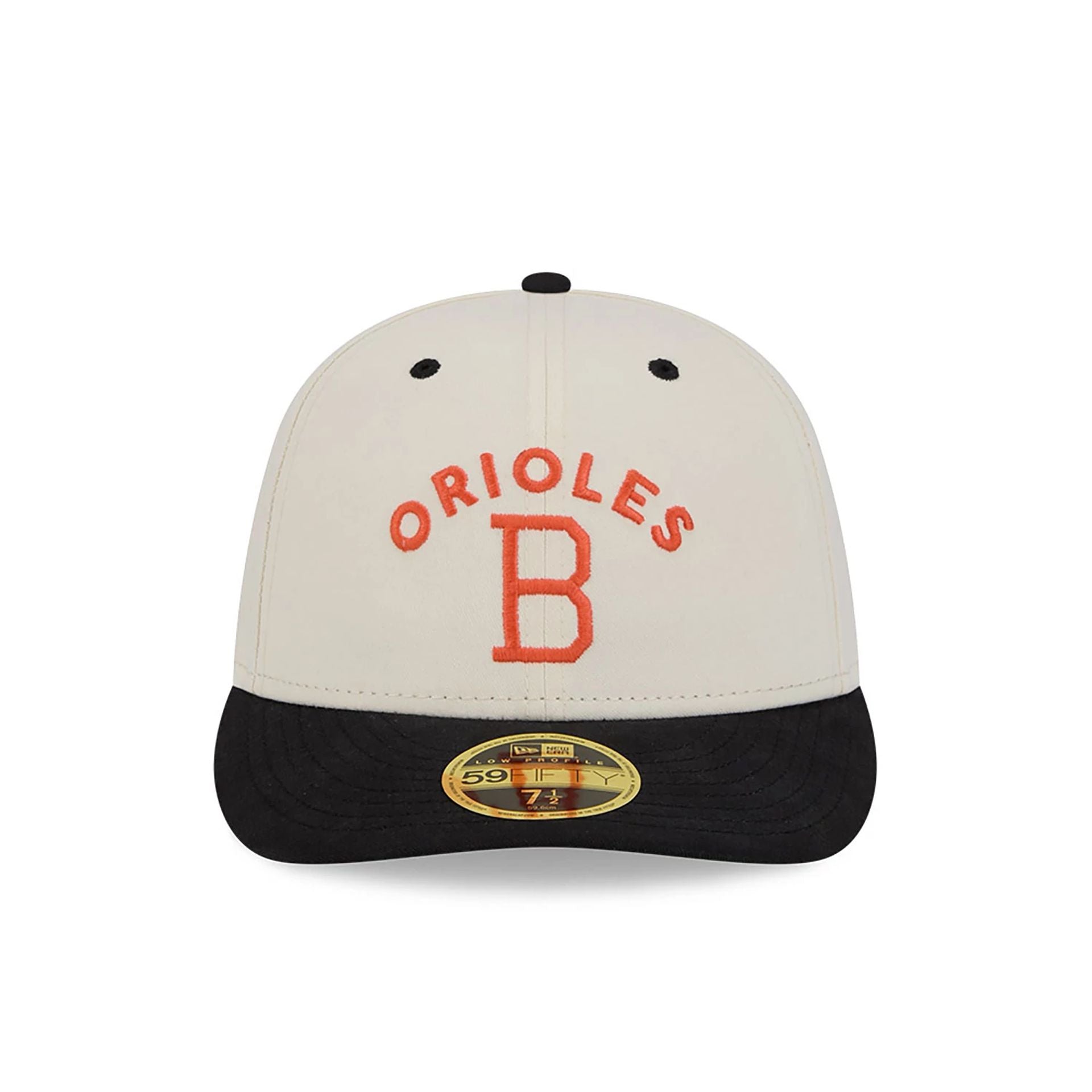 This is a Baltimore Orioles Vintage Stack White Low Profile 59FIFTY Fitted Cap 4