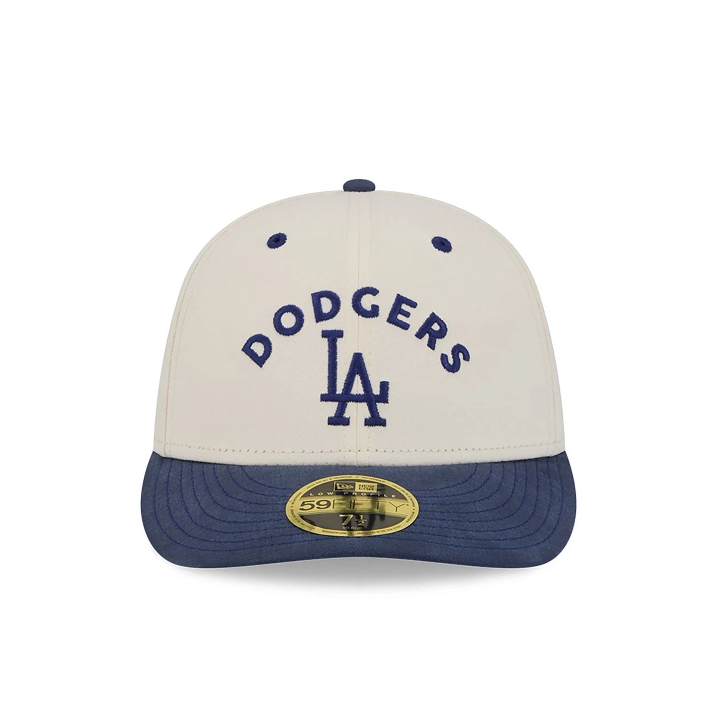 This is a LA Dodgers Vintage Stack White Low Profile 59FIFTY Fitted Cap 3