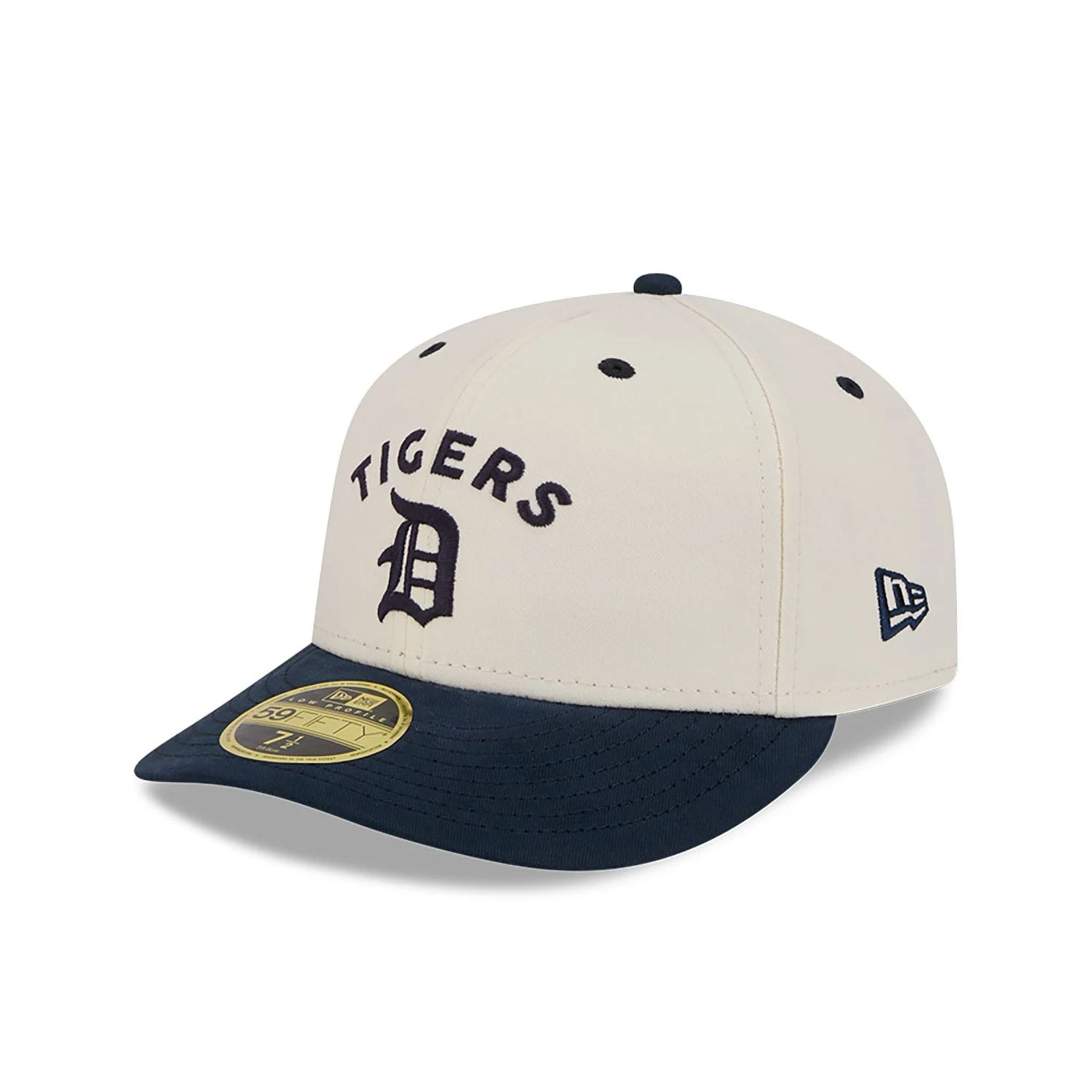 This is a Detroit Tigers Vintage Stack White Low Profile 59FIFTY Fitted Cap 4