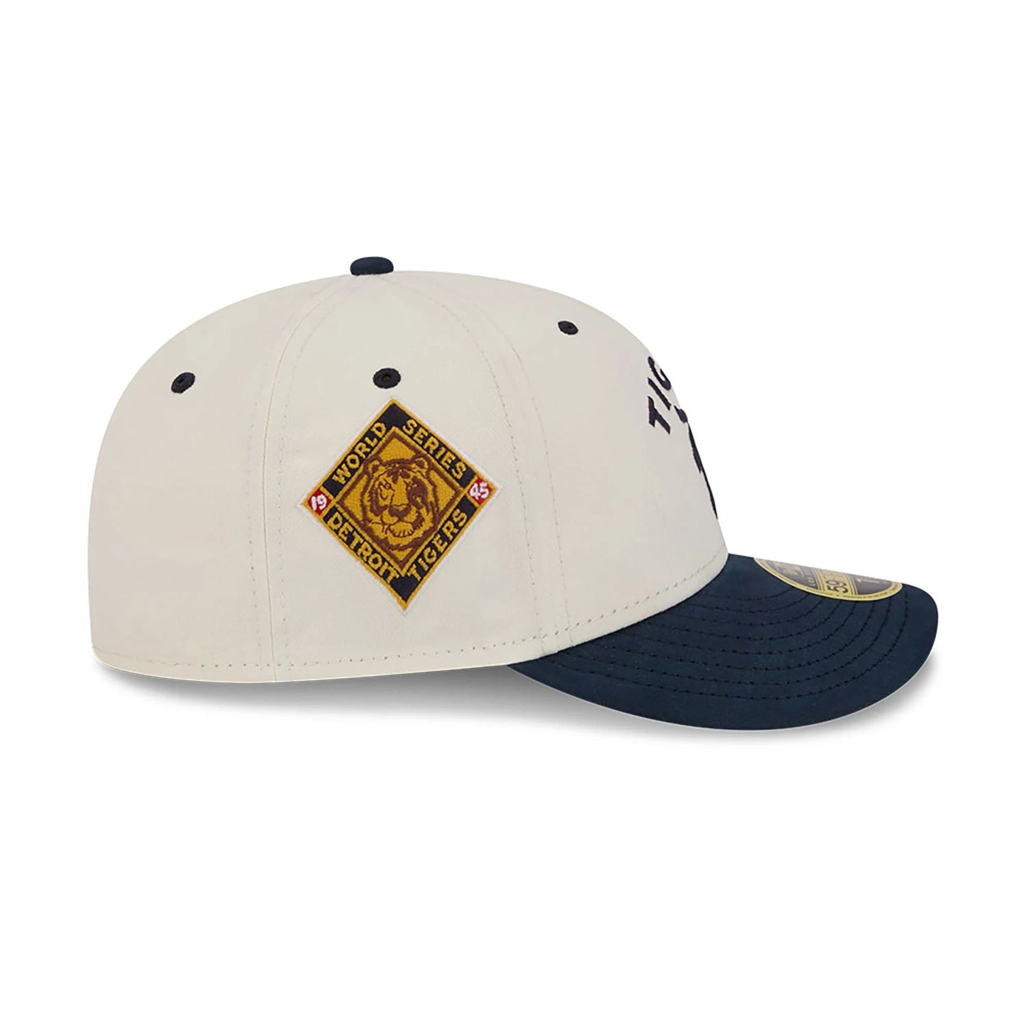 This is a Detroit Tigers Vintage Stack White Low Profile 59FIFTY Fitted Cap 6