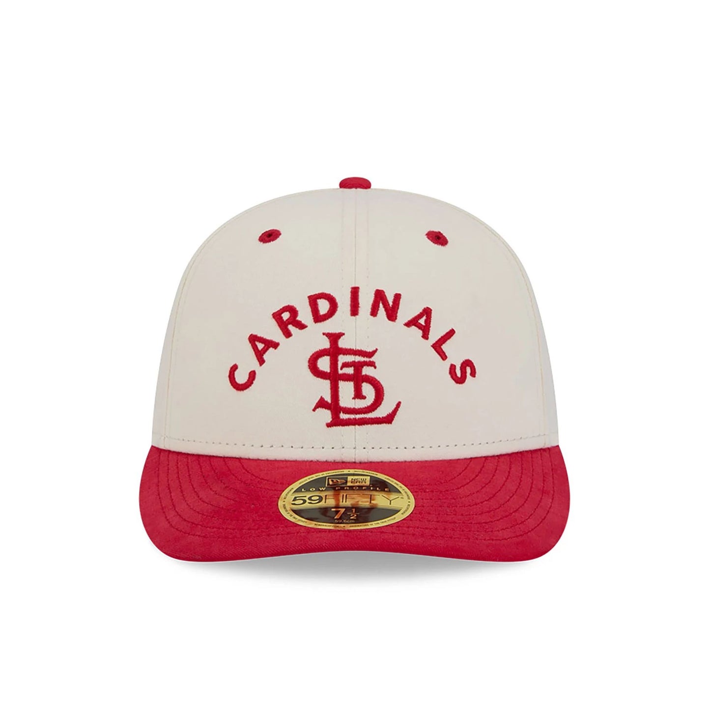 This is a St. Louis Cardinals Vintage Stack White Low Profile 59FIFTY Fitted Cap 3