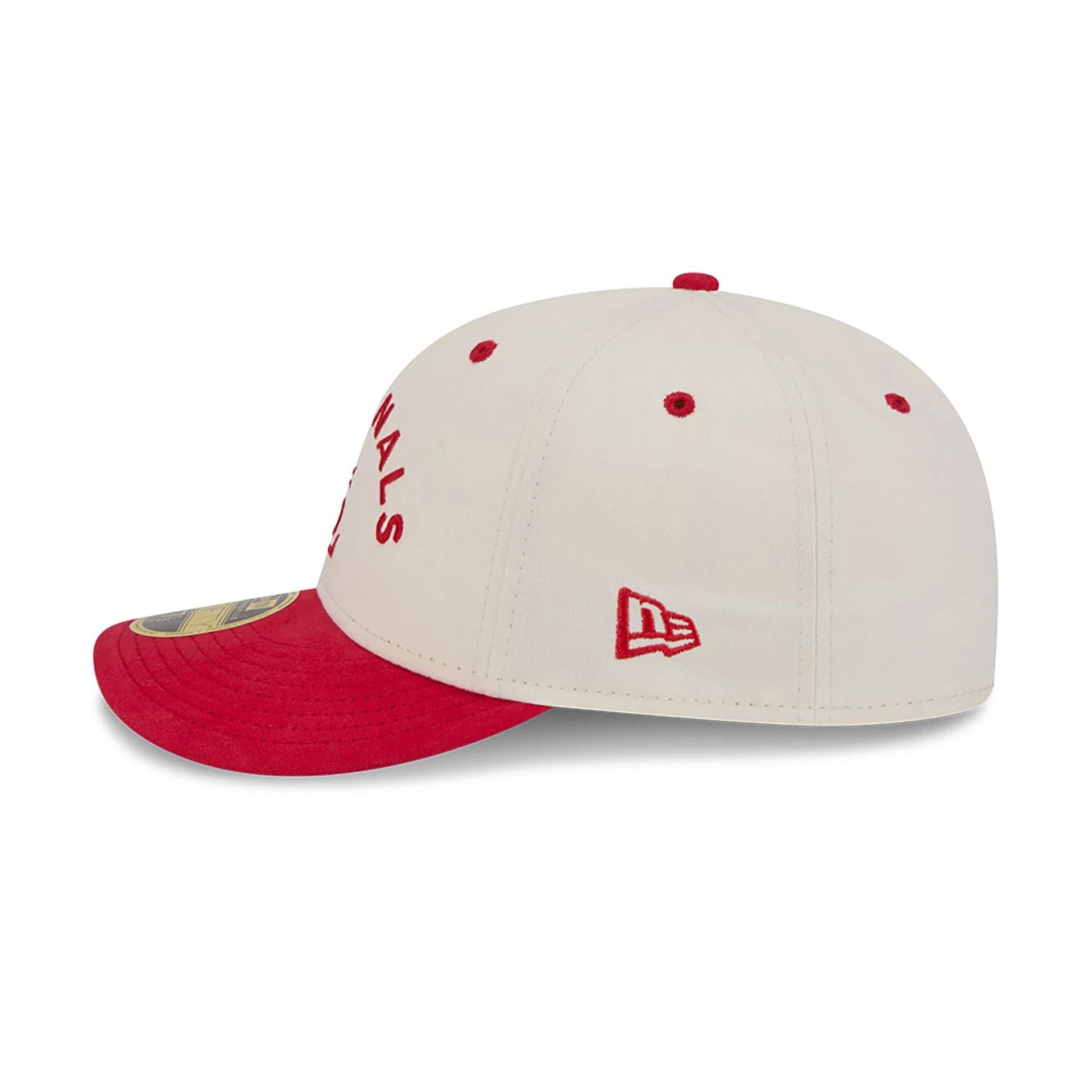 This is a St. Louis Cardinals Vintage Stack White Low Profile 59FIFTY Fitted Cap 7